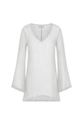 Bell Sleeve Tunic Dress in Woven Bamboo Cotton Gauze