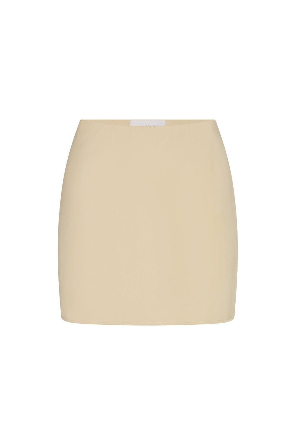 Bias-Cut Mini Skirt in Fluid Stretch Sateen