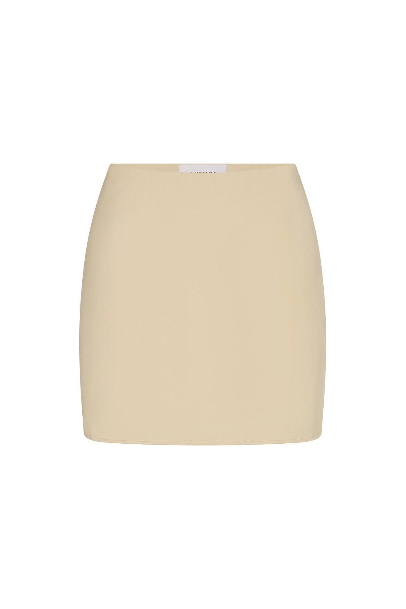 Bias-Cut Mini Skirt in Fluid Stretch Sateen