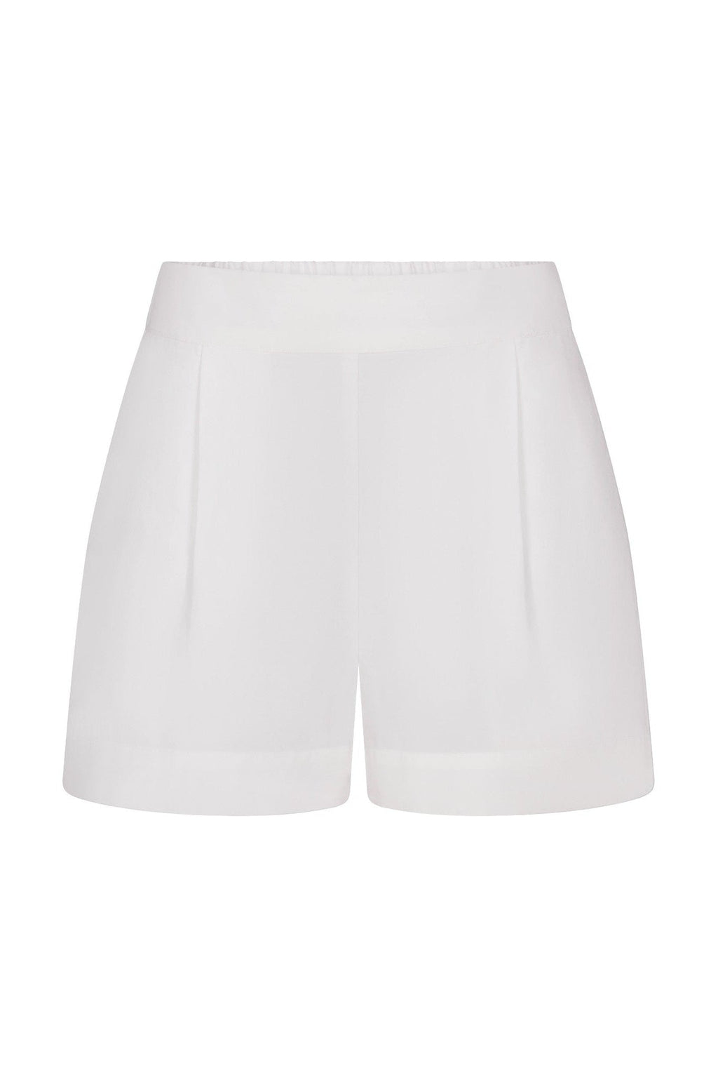 High-Waist Short Short in Stretch Cotton