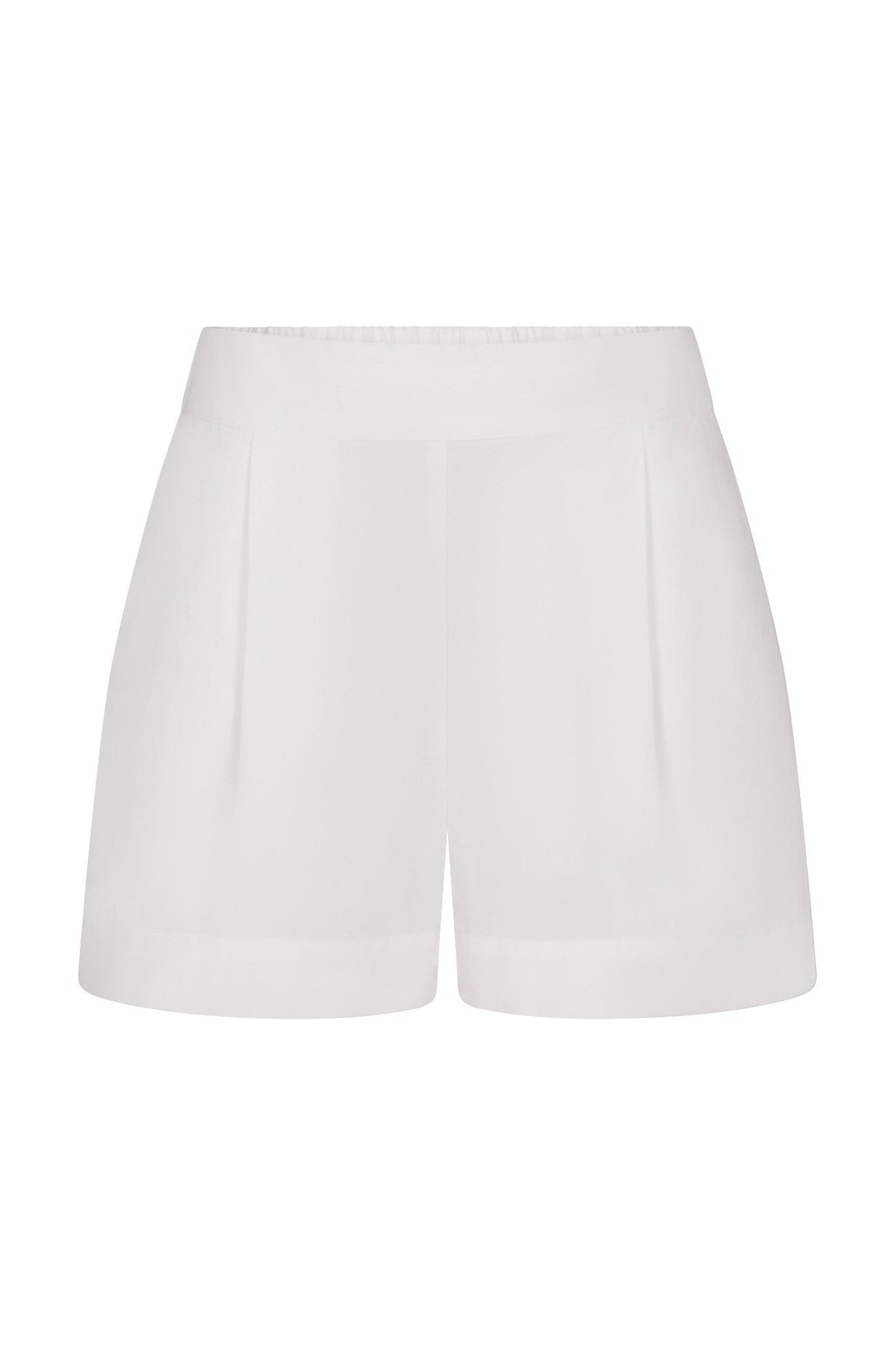 High-Waist Short Short in Stretch Cotton