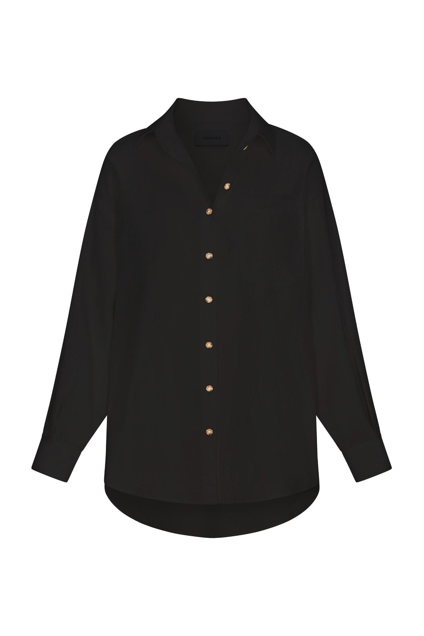 Pool Shirt Button-Down Tunic in Stretch Cotton