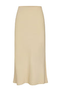 Rey Bias-Cut Skirt in Fluid Stretch Sateen