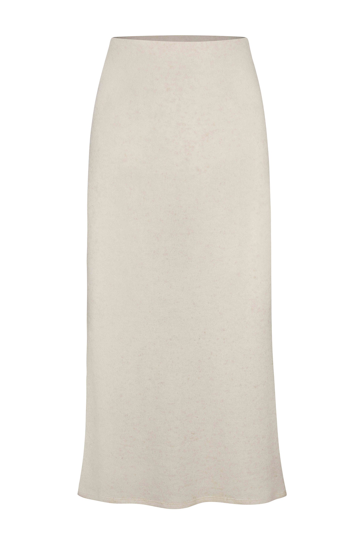 Rey Midi Skirt in Natural Tencel Linen Knit